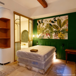 placo arrondi papier paint pierre